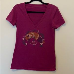 DMB Dave Matthews Short Sleeve Shirt Pink